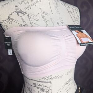 Laura Ashley Women's Pink Seamless Bandeau Bra